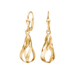 8ct. gold earrings w. cz