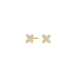 8ct. gold earrings w. cz