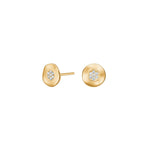8kt. Gold Ohrstecker m. cz