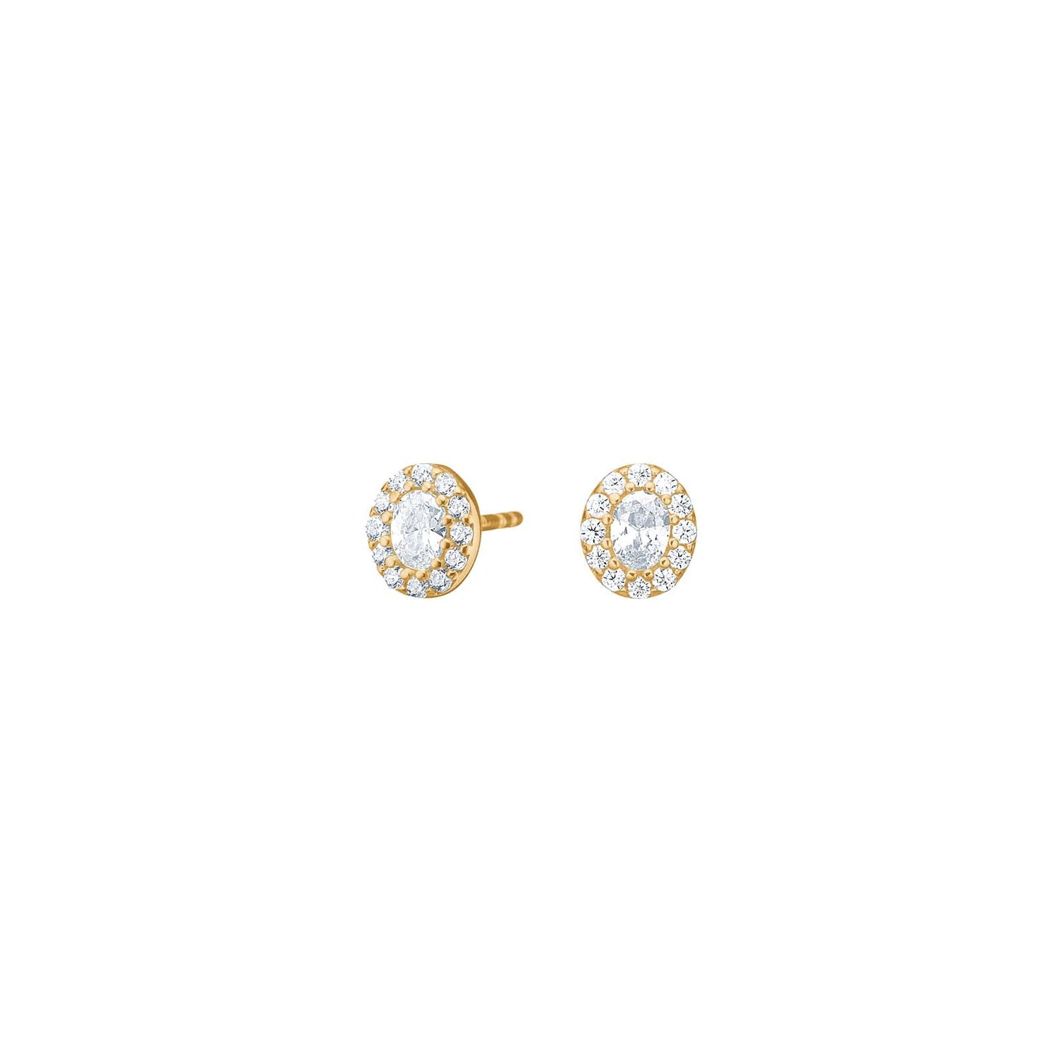 8Kt. Gold Ohrstecker m. cz