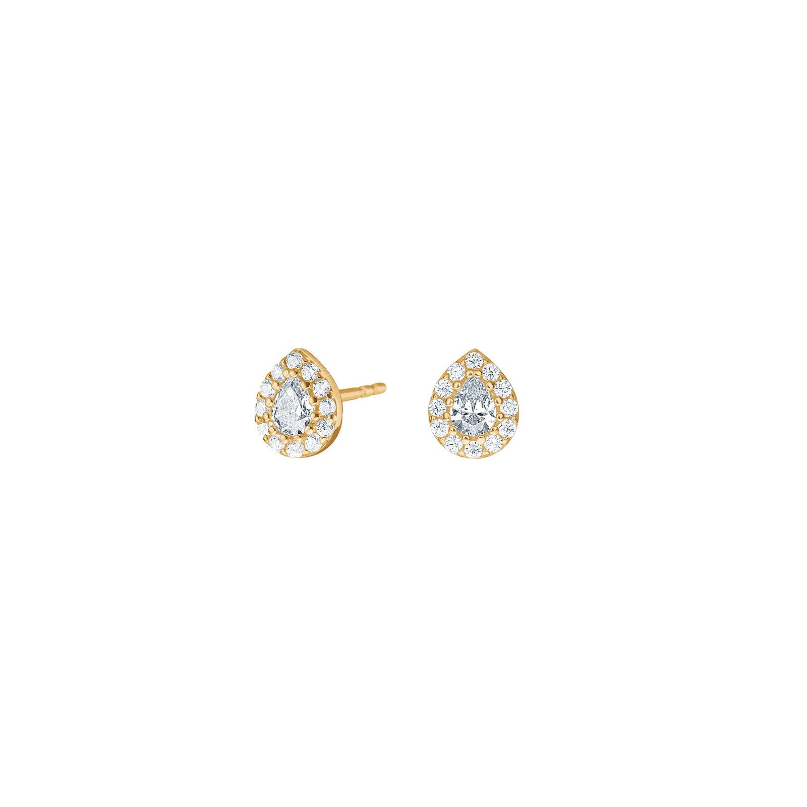 8Kt. Gold Ohrstecker m. cz