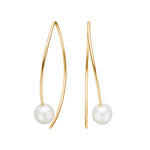 8ct. gold earrings w. FWP