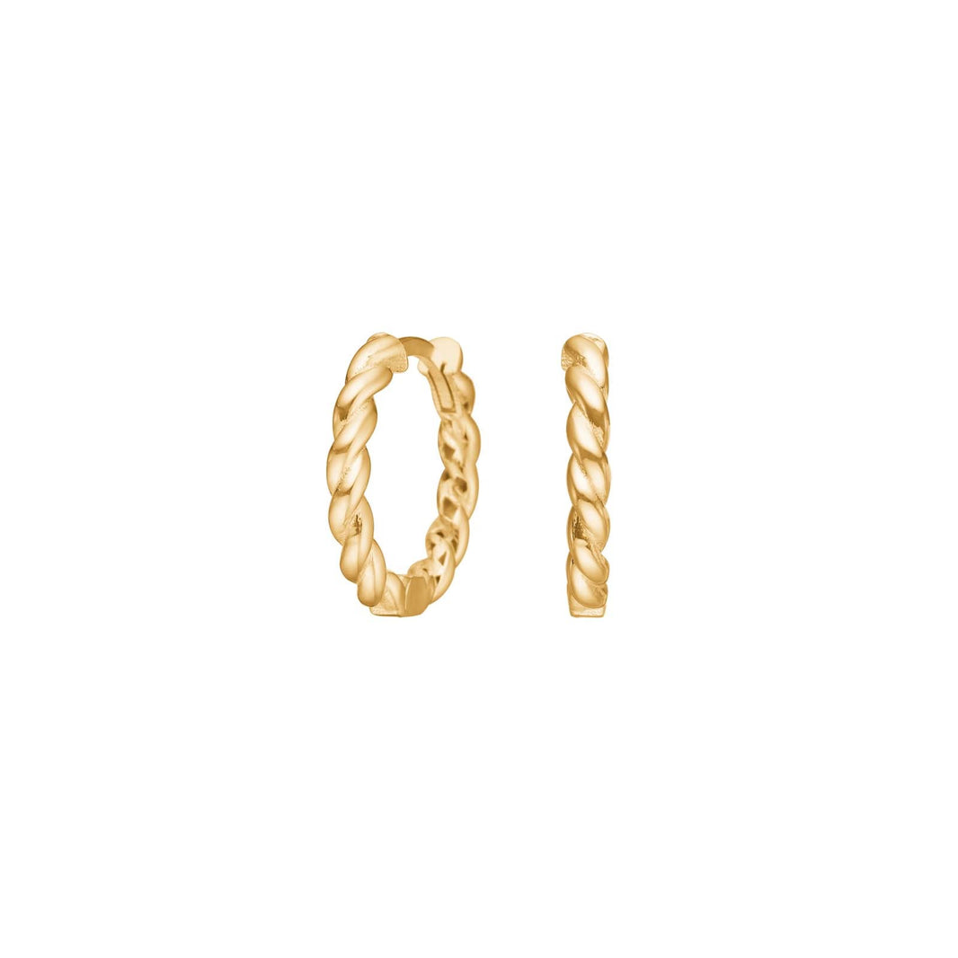 8ct gold hoops