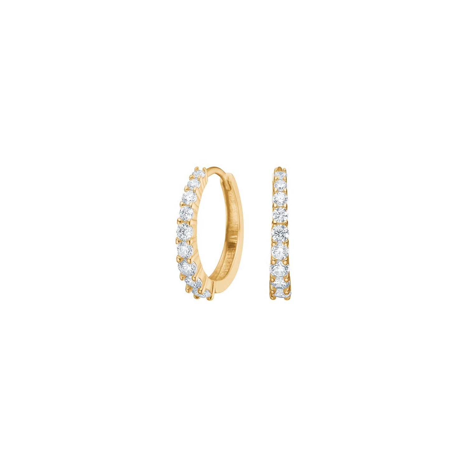 8Kt. Goldcreolen m. cz