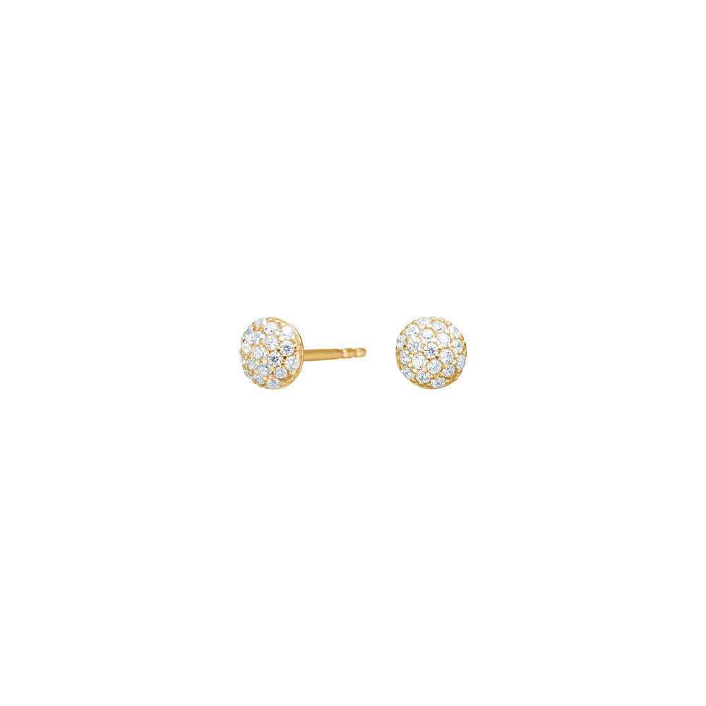 8kt. Gold Ohrstecker m. cz