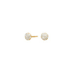 8ct. gold earrings w. cz