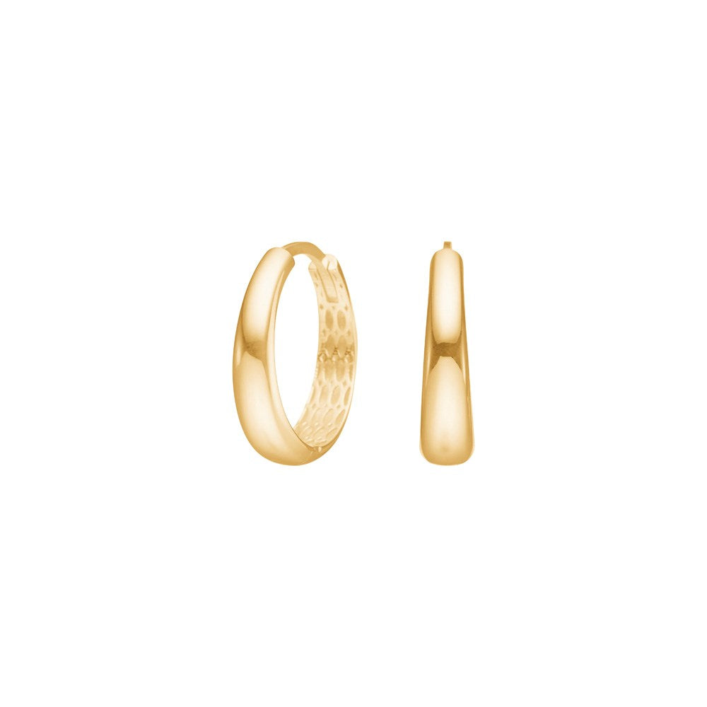 8kt. Goldcreolen 18mm