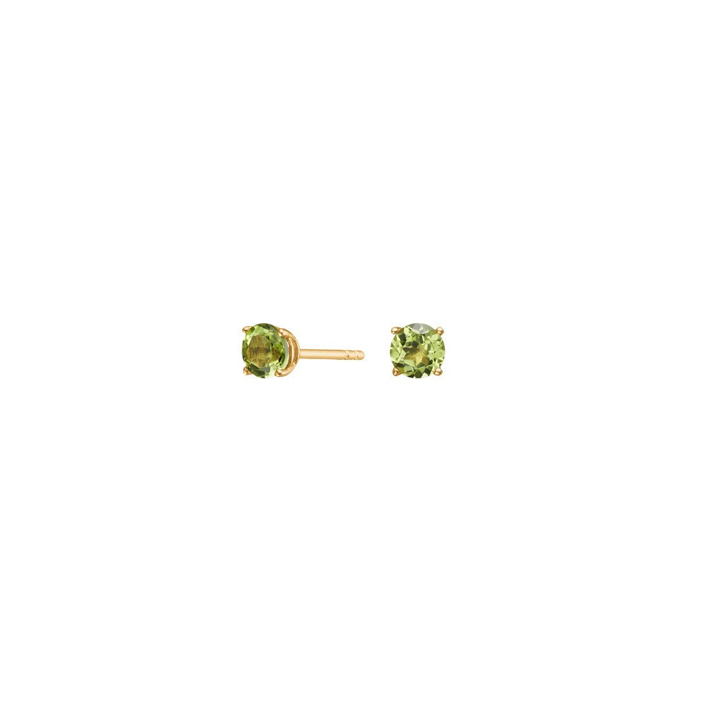 8kt. Ohrstecker  m 4mm Peridot