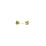 14ct. gold earrings w. peridot