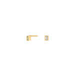 8ct. gold earrings w/cz