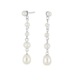 Silver earring PEARL52