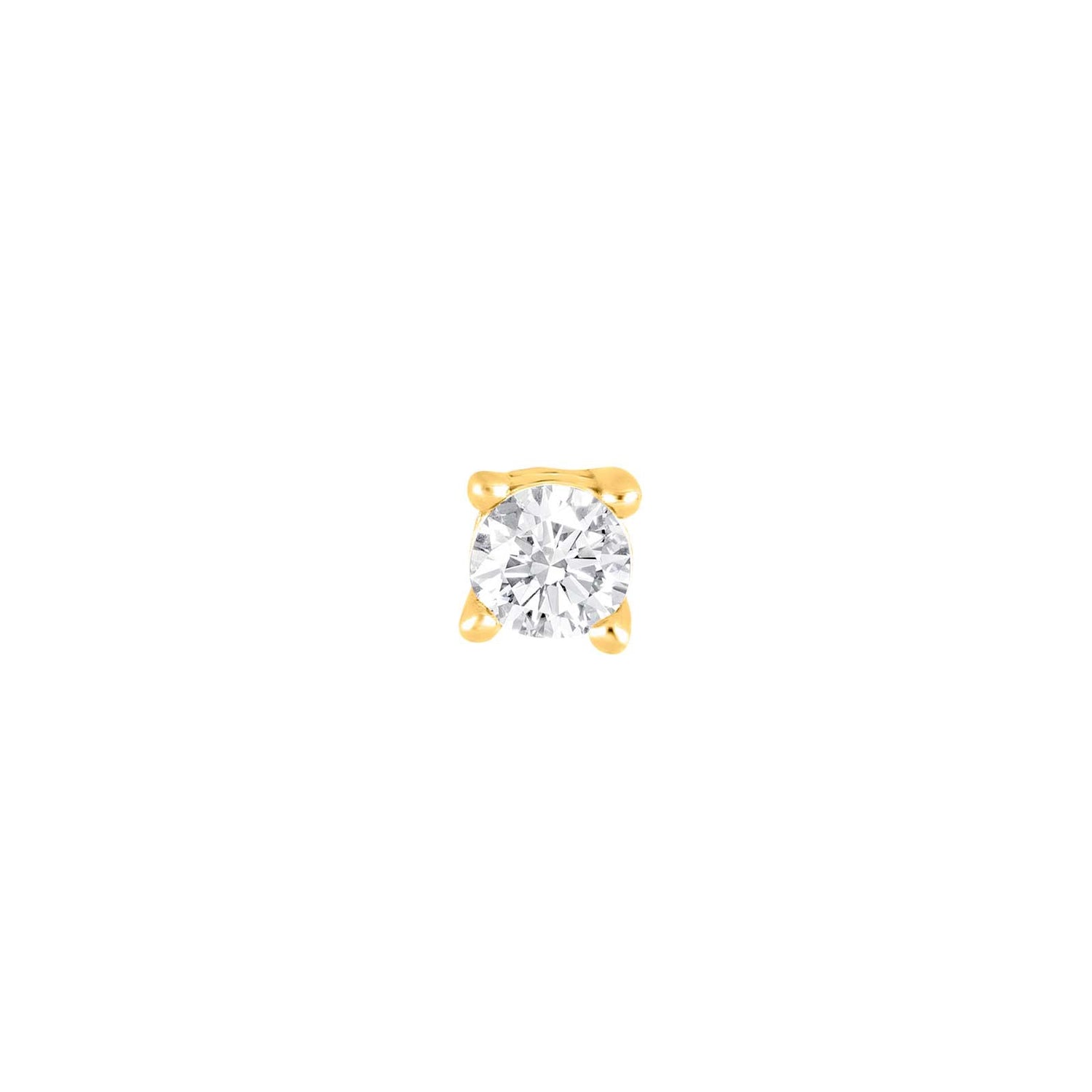 SON Stahl Ohrring IP gold 3mm 1 Stück