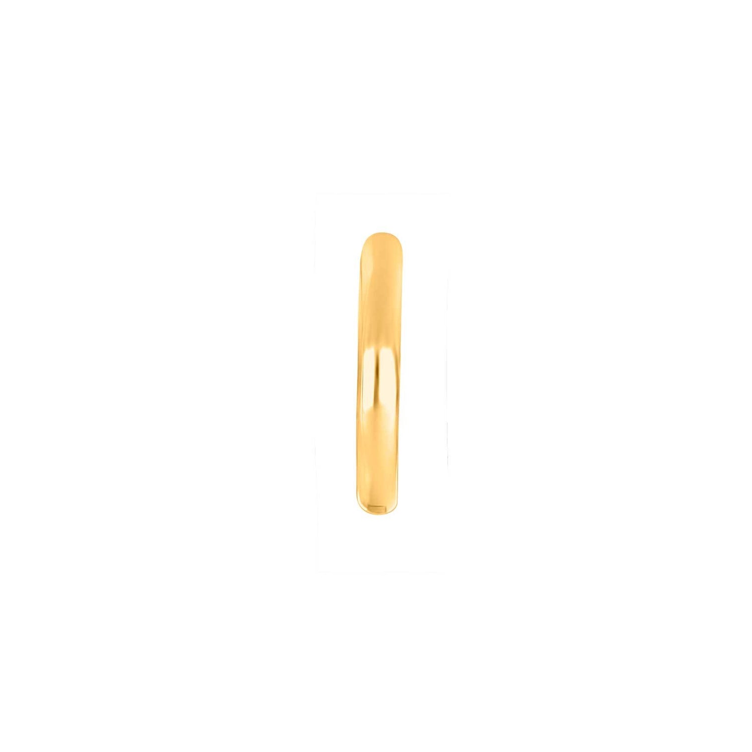 SON Stahl Creolen IP gold 14mm 1 Stück