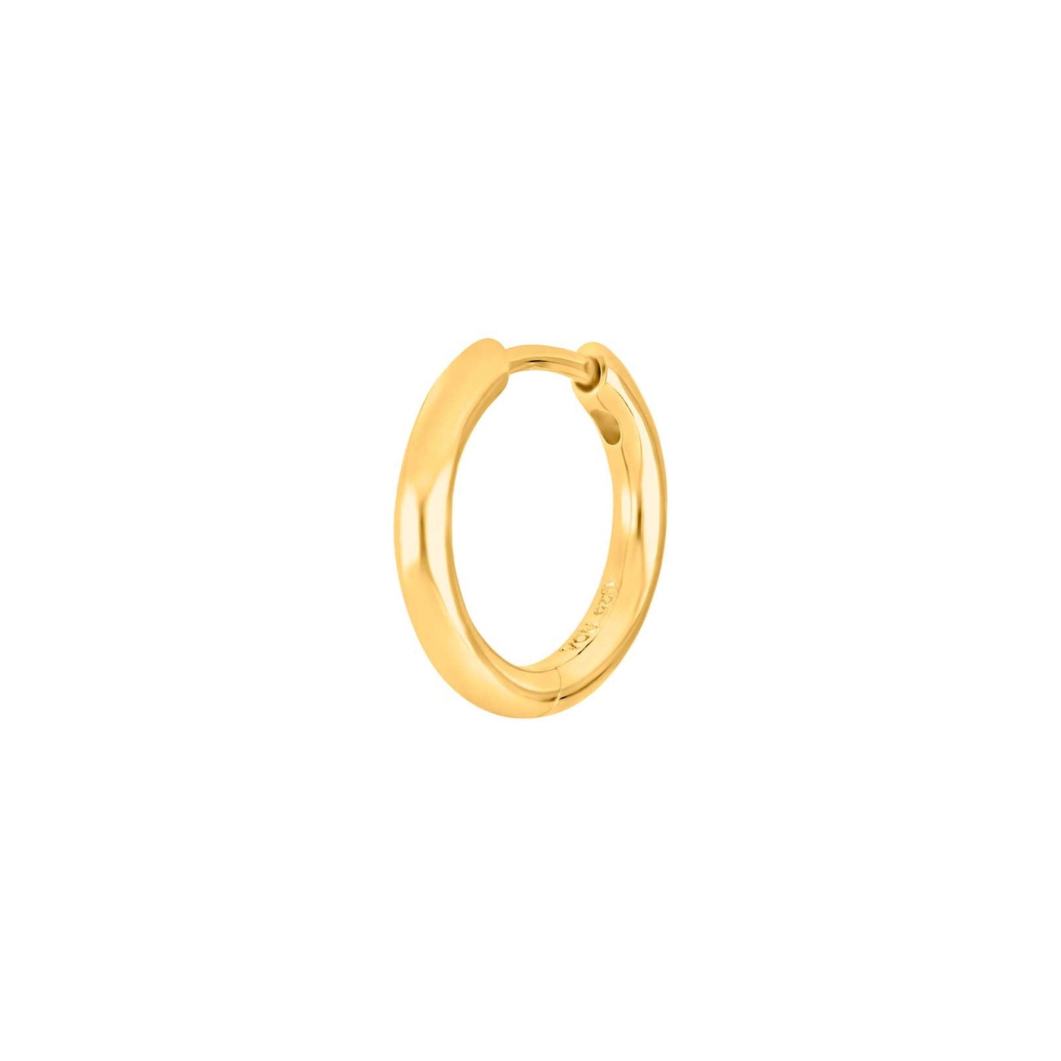 SON Stahl Creolen IP gold 14mm 1 Stück