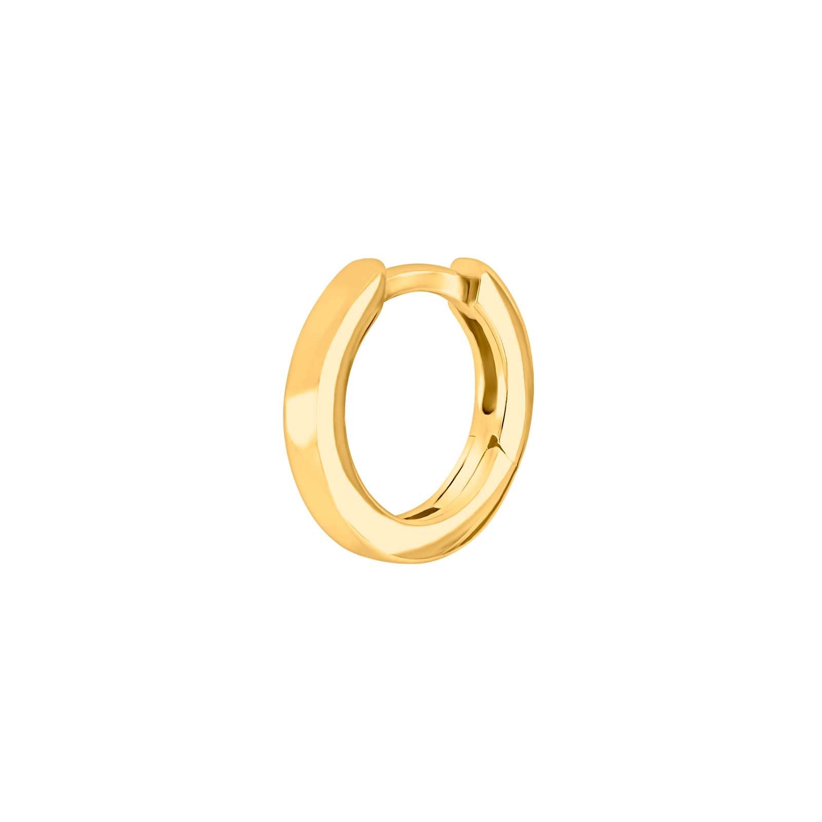 SON Stahl Creolen IP gold 12mm 1 Stück