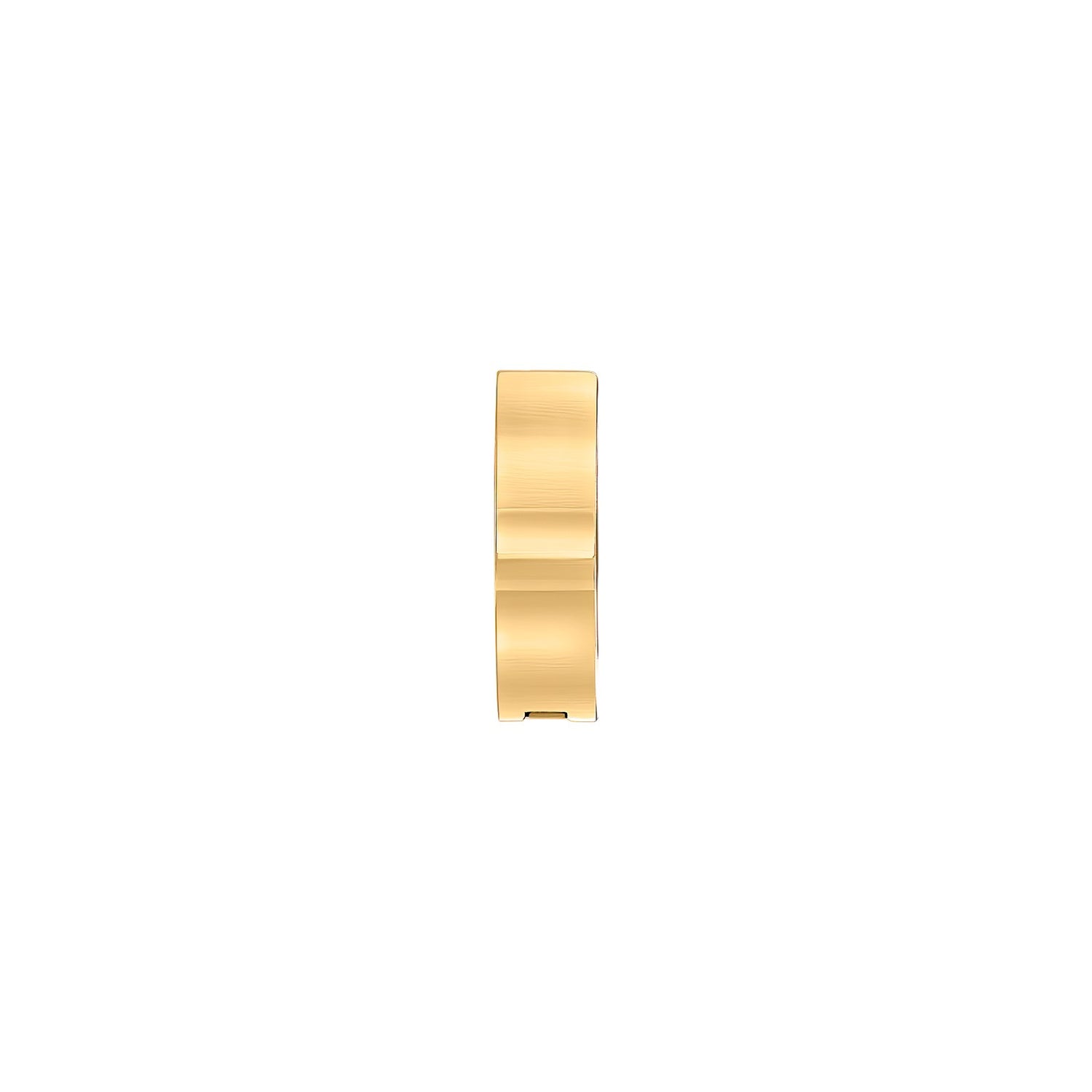 SON Stahl Creolen IP gold 13,5mm 1 Stück