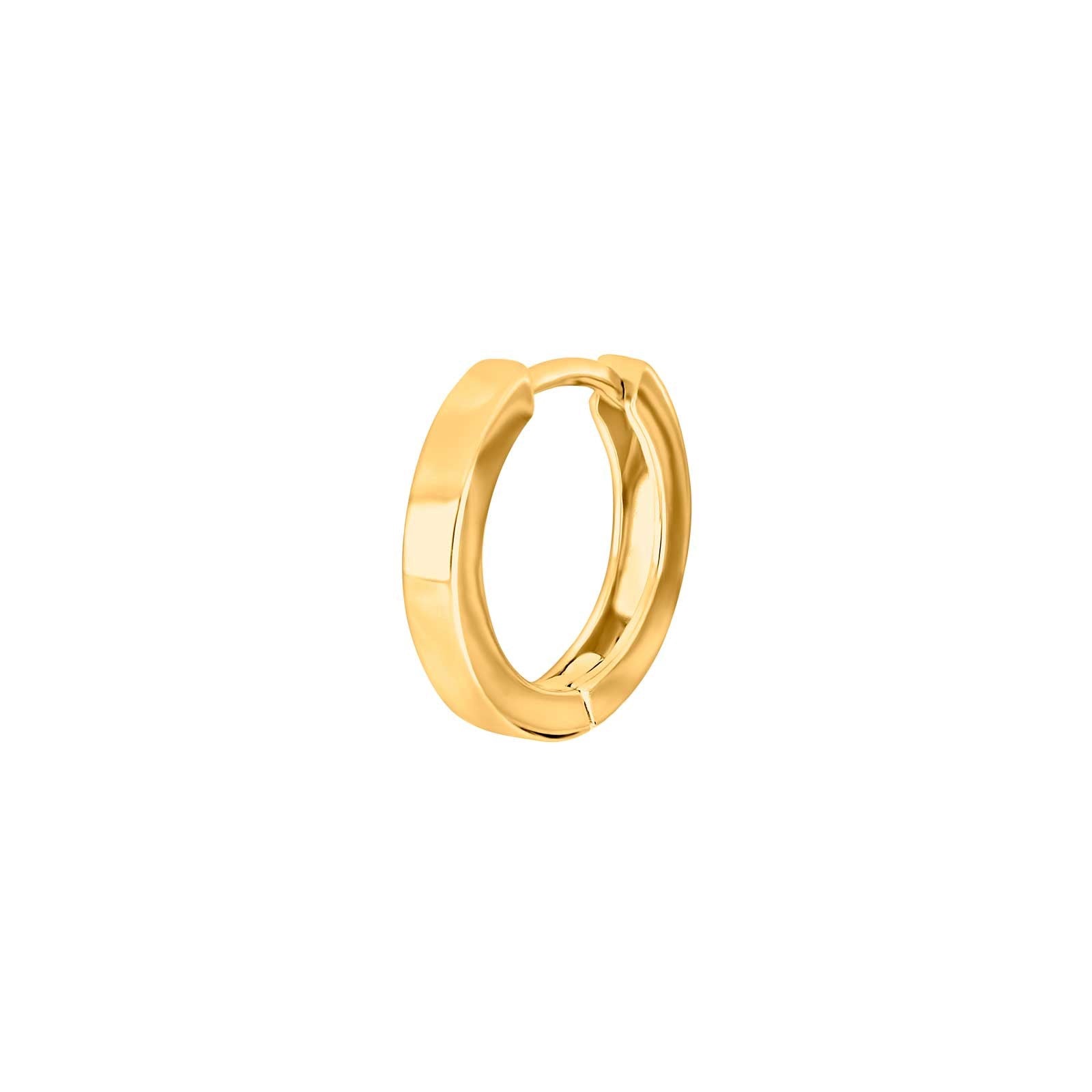 SON Stahl Creolen IP gold 13,5mm 1 Stück