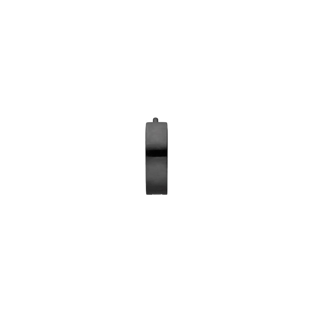 SON steel hoop earring IP black 13,5mm 1 pc.