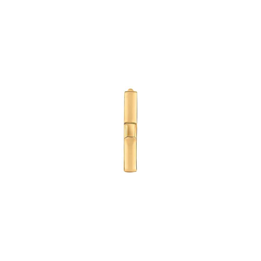 SON Stahl Creolen IP gold 13,5mm 1 Stück