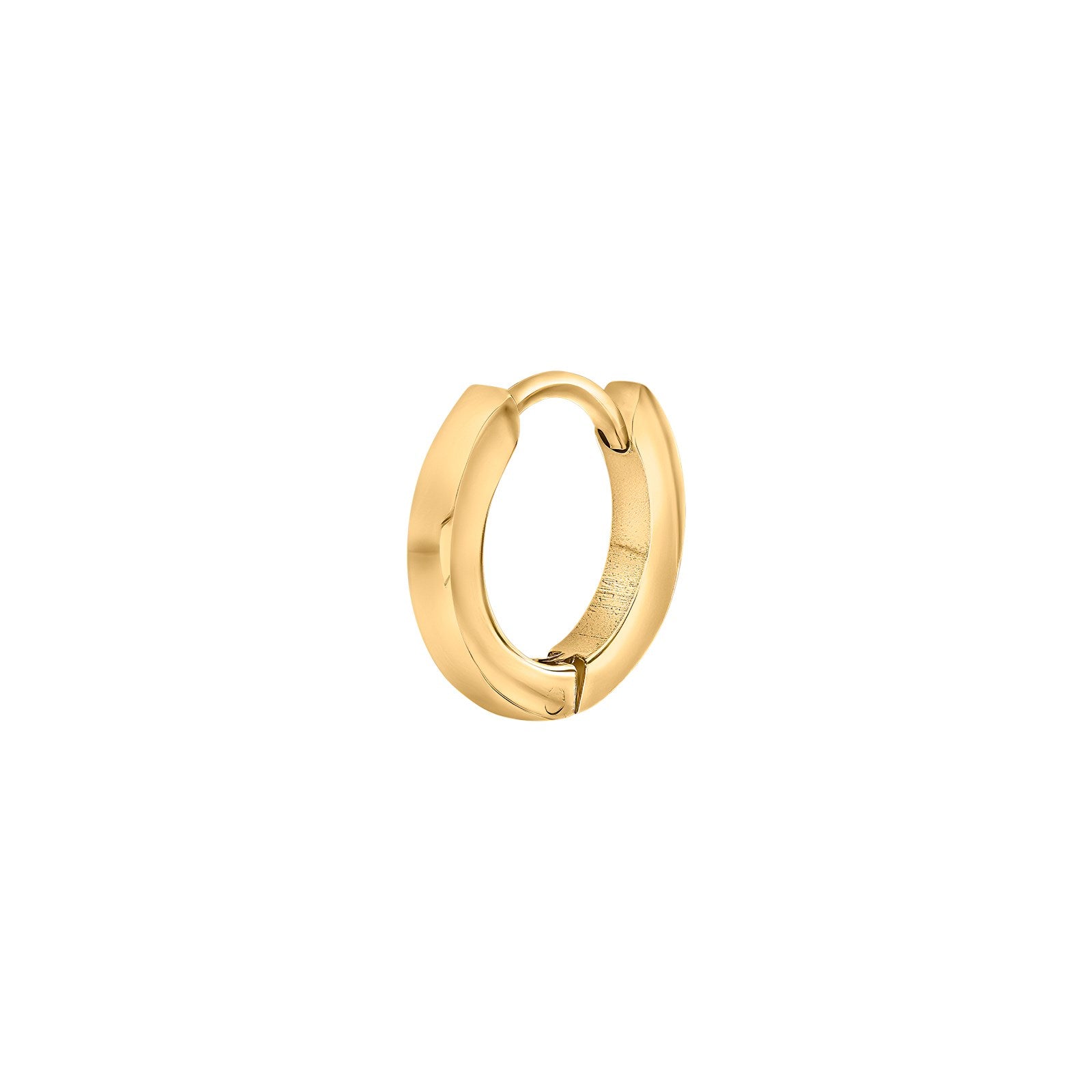 SON Stahl Creolen IP gold 13,5mm 1 Stück