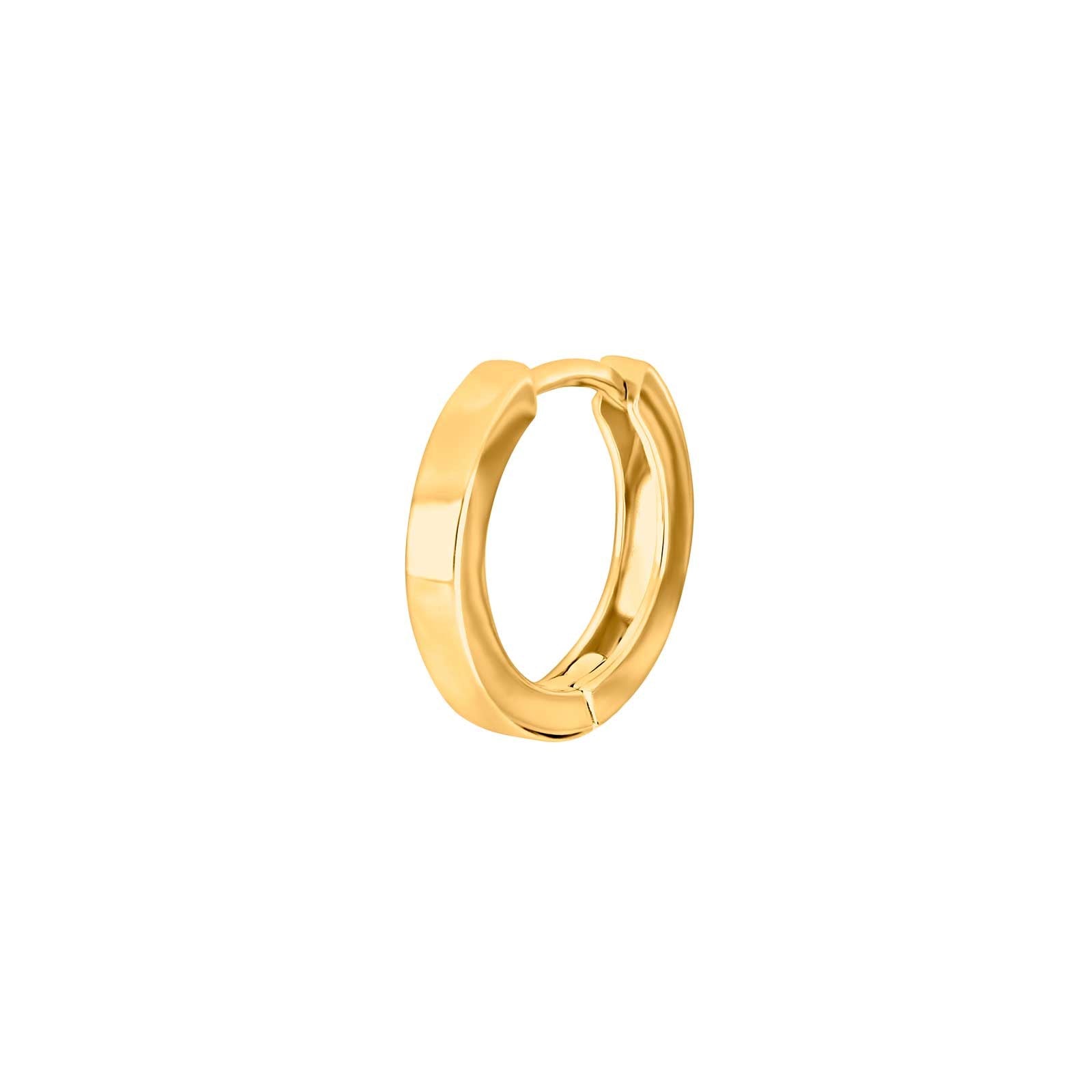 SON Stahl Creolen IP gold 13,5mm 1 Stück