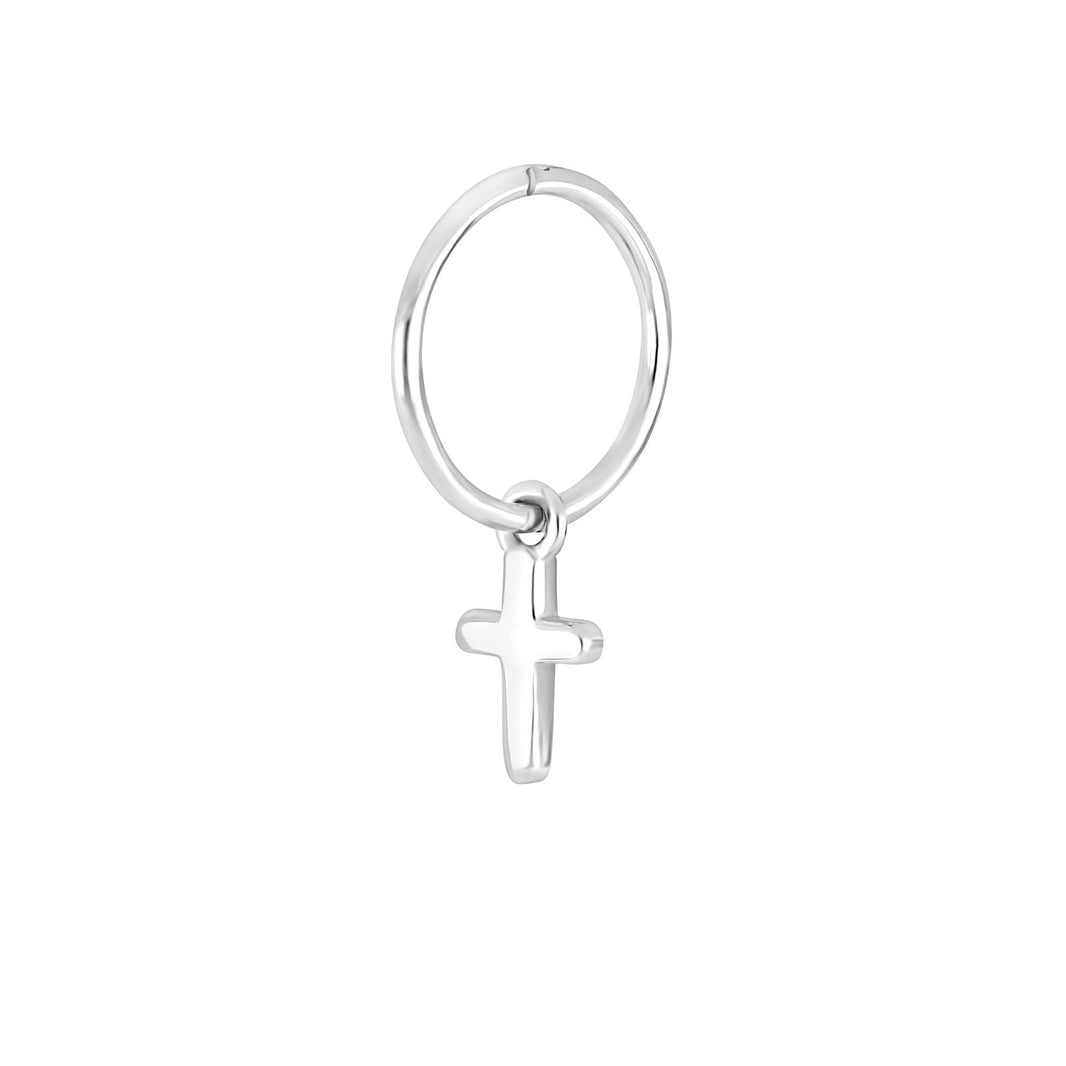 SON Stahl Creolen Kreuz 1 Stück