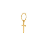 SON steel hoops IP gold with cross 1 pcs.
