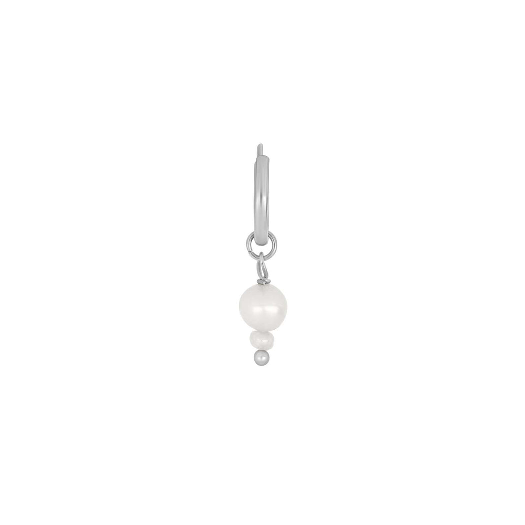 SON steel hoops with pearl 1 pcs.