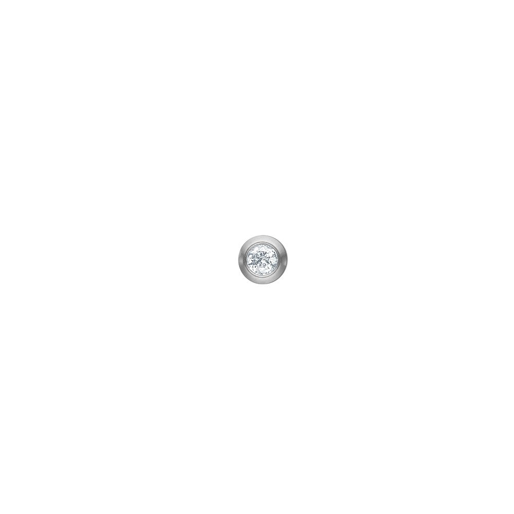 SON Stahl-Ohrstecker 3mm Rohrfassung 1 Stück - Edelstahl