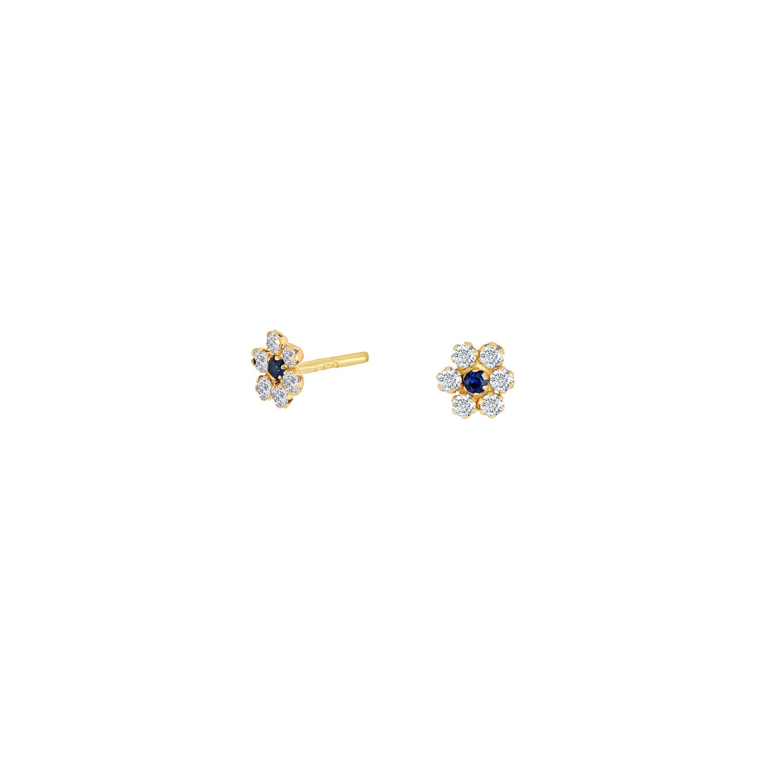 8kt. Goldohrringe m/cz