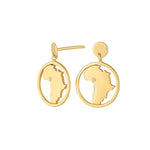 Silver earring Africa LOH 15mm