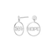 Silver ear hanger HOPE LOH 15mm