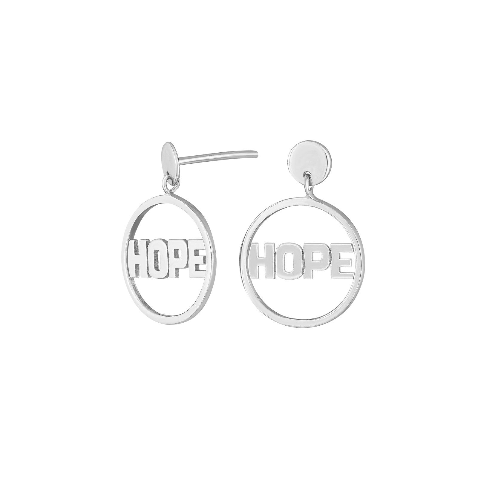 Silver ear hanger HOPE LOH 15mm