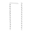 Silver earrings BORG52 25mm