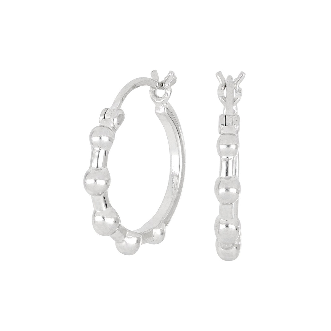 Silver hoops NICE52 2.4mm