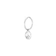 Silberne Creolen FUNKY52 Frieden 1Stk