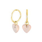 Silber Creolen YOU52 rosa Chalcedon