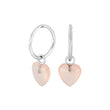 Silber Creolen YOU52 rosa Chalcedon