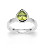 925/- Ring mattiert/glänzend, Peridot 1,43 ct