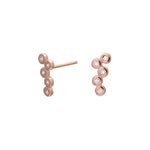 Silver ear studs EVANOR 11mm