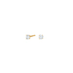 LUXURY 14kt. Gold Ohrstecker  m. Lab Grown Diamant 2x0,125ct TW/VS2