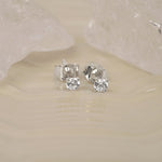 LUXURY 14kt. Gold Ohrstecker  m. Lab Grown Diamant 2x0,125ct TW/VS2
