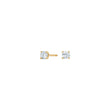 LUXURY 14ct. gold earrings w. lab grown diamond 2x0,25ct TW/VS2