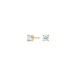 LUXURY 14ct. gold earrings w. lab grown diamond 2x0,35ct TW/VS2
