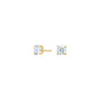 LUXURY 14ct. gold earrings w. lab grown diamond 2x0,50ct TW/VS2
