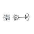 LUXURY 14ct. gold earrings w. lab grown diamond 2x0,50ct TW/VS2