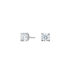LUXURY solitaire 14kt. guldørestikker m. lab grown diamant 2x1ct TW/VS2