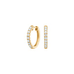 LUXURY 14kt. guldcreoler m. lab grown diamant 0,47ct TW/VS2