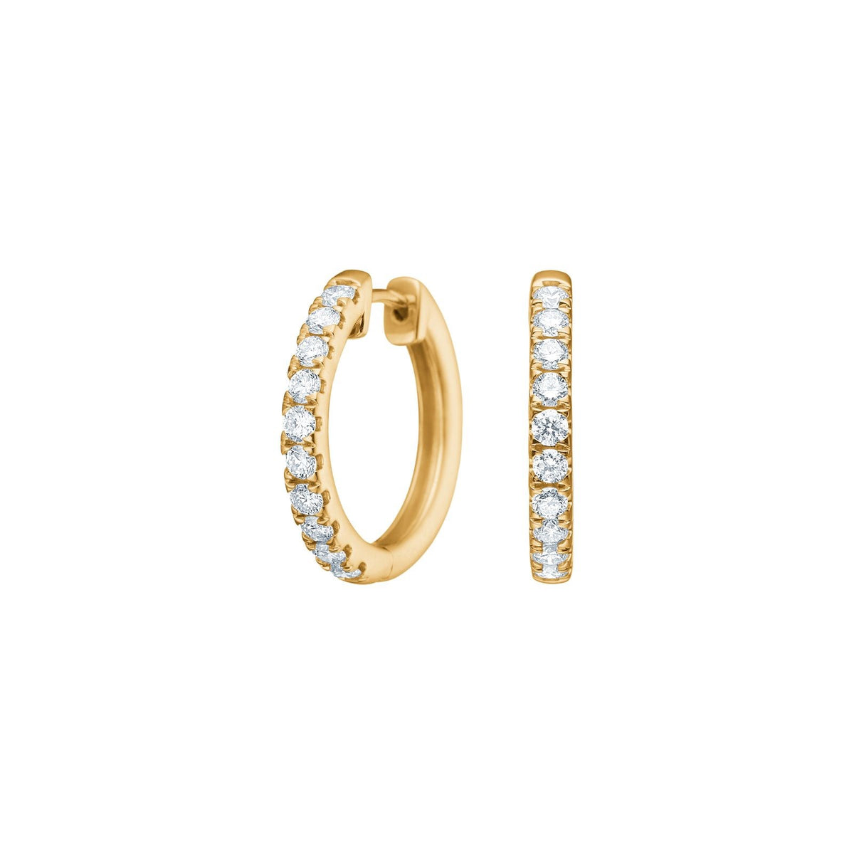 LUXURY 14kt. guldcreoler m. lab grown diamant 0,68ct TW/VS2