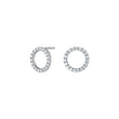 LUXURY 14kt. gouden oorknopjes in cirkelvorm met lab-grown diamant 0,50 ct TW/VS2